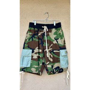 Daniel Patrick Mens Shorts Camo Large New Designer